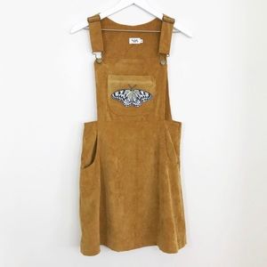 Corduroy Overall Dress A7